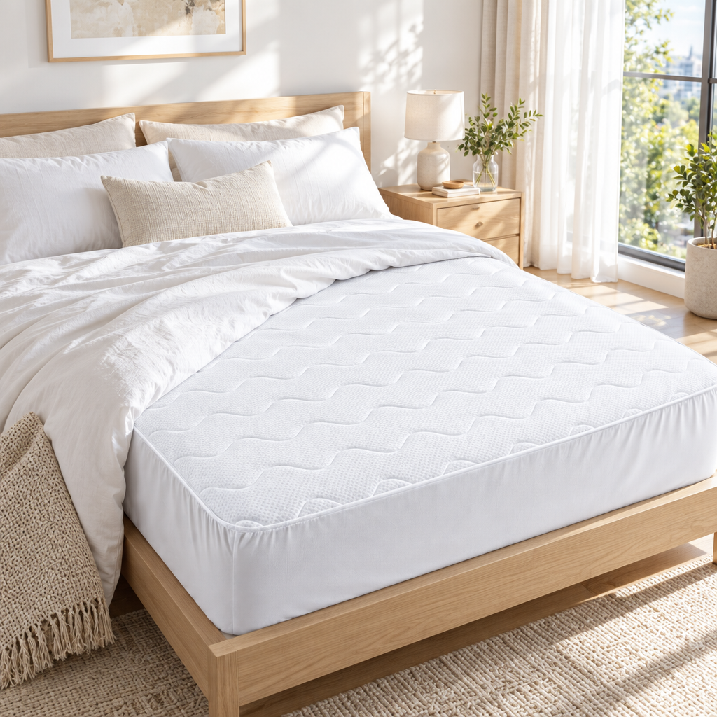 Premium Waterproof & Stain-Resistant Mattress Protector | 100% Waterproof, Ultra-Breathable, Deep Pocket Fit