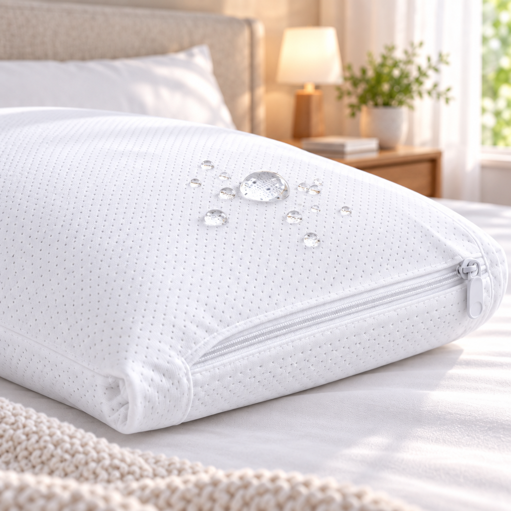 Breathable Waterproof Pillow Protector | 2-Pack, 100% Sweat-Proof, Quiet Zippered Cover