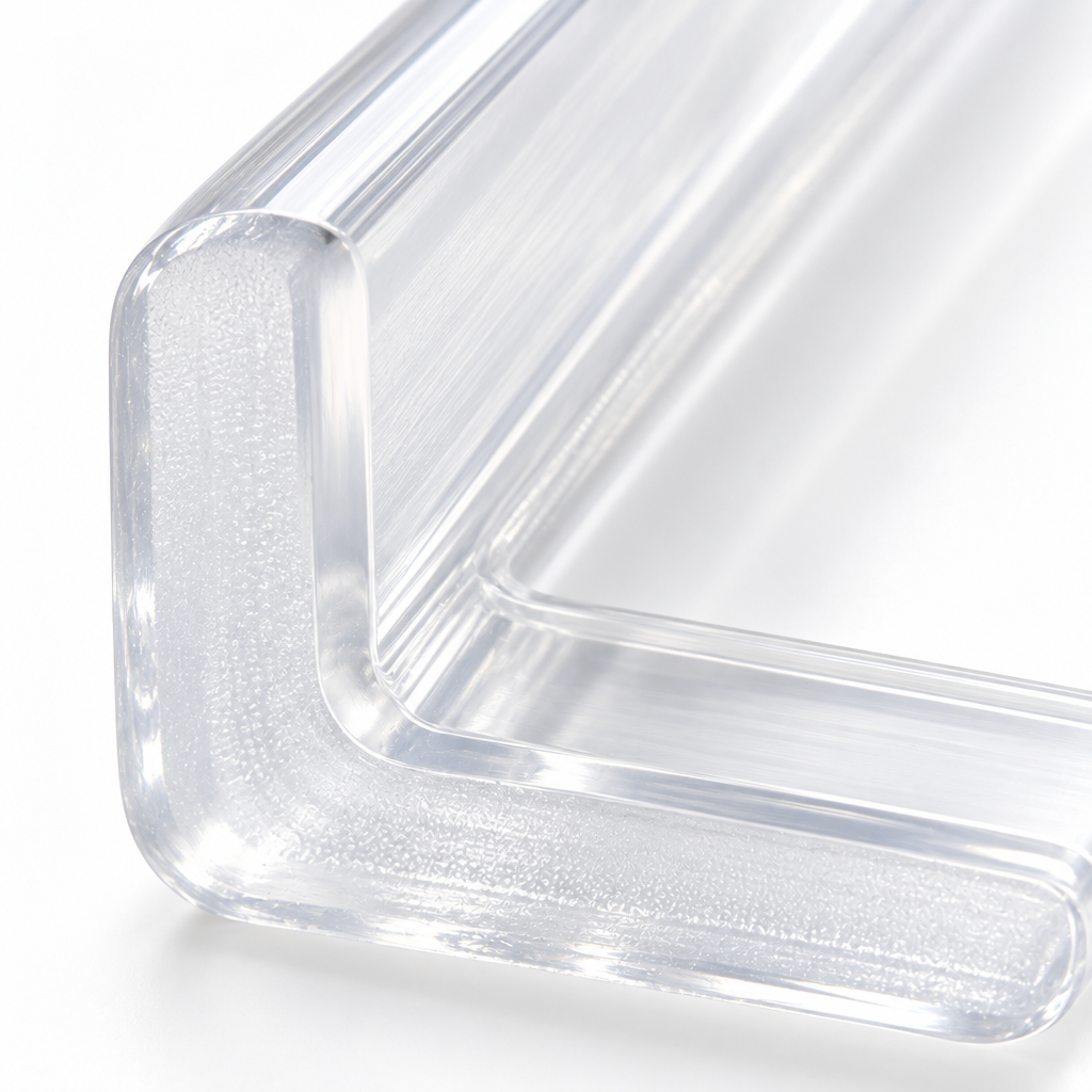 Clear Silicone Wall Corner Protector | Invisible Shock-Absorbing, Peel-and-Stick Edge Guard