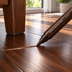 Wood Furniture Touch-Up Pen Set | 3-Color Oak Walnut Mahogany, Precision Brush Tip, Scratch & Chip Repair