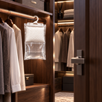 Hanging Closet Dehumidifier Bags | Visible Moisture Collection, Leak-Proof, Calcium Chloride Beads