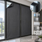 Velcro Blackout Curtain | 100% Light Blocking, Tool-Free Peel-and-Stick, Thermal Insulating